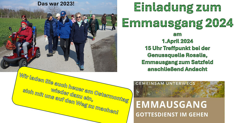 Emmausgang 2024 / hermann dittrich Einladung