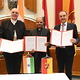 Besuch im Landhaus Eisenstadt; Unterzeichnung der Vereinbarung über Pflegepersonal aus Indien.